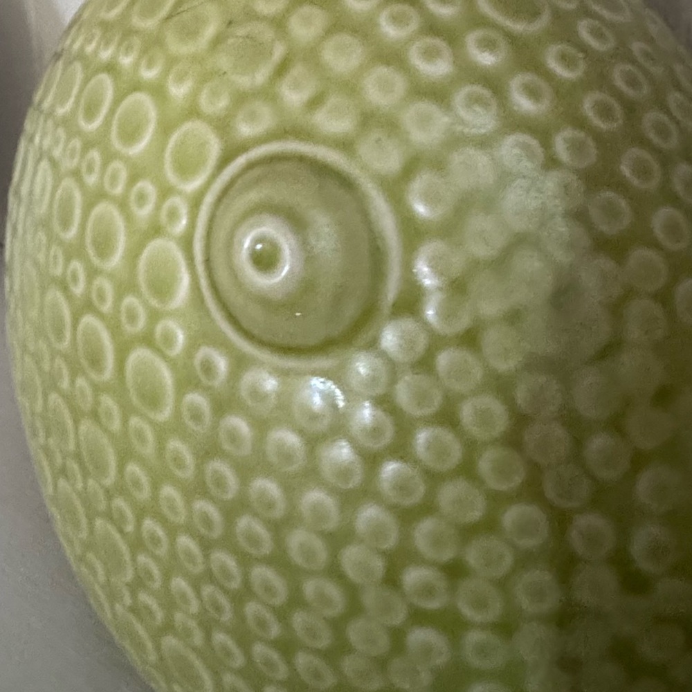 Vintage Jonathan Adler Ceramic Green Puffer Fish - Picture 4 of 4